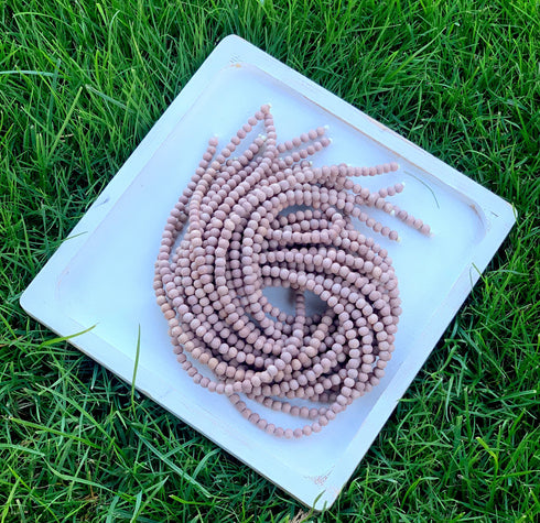 10 Strands, Unwaxed Rosewood Beads, 8mm, Round